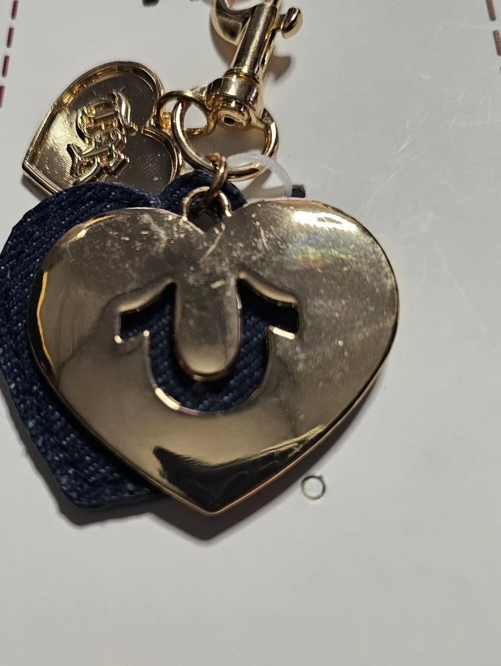 True Religion Brand Jeans Bag charm Keychain
